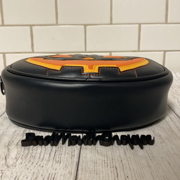 *Love Pain and Stitches Three Layer Candlelight Medium Pumpkin Crossbody Purse - Picture 6 of 9